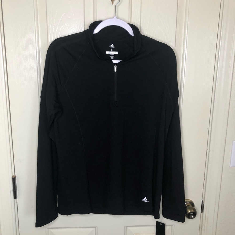 NWT Adidas Quarter Zip Long Sleeve Top